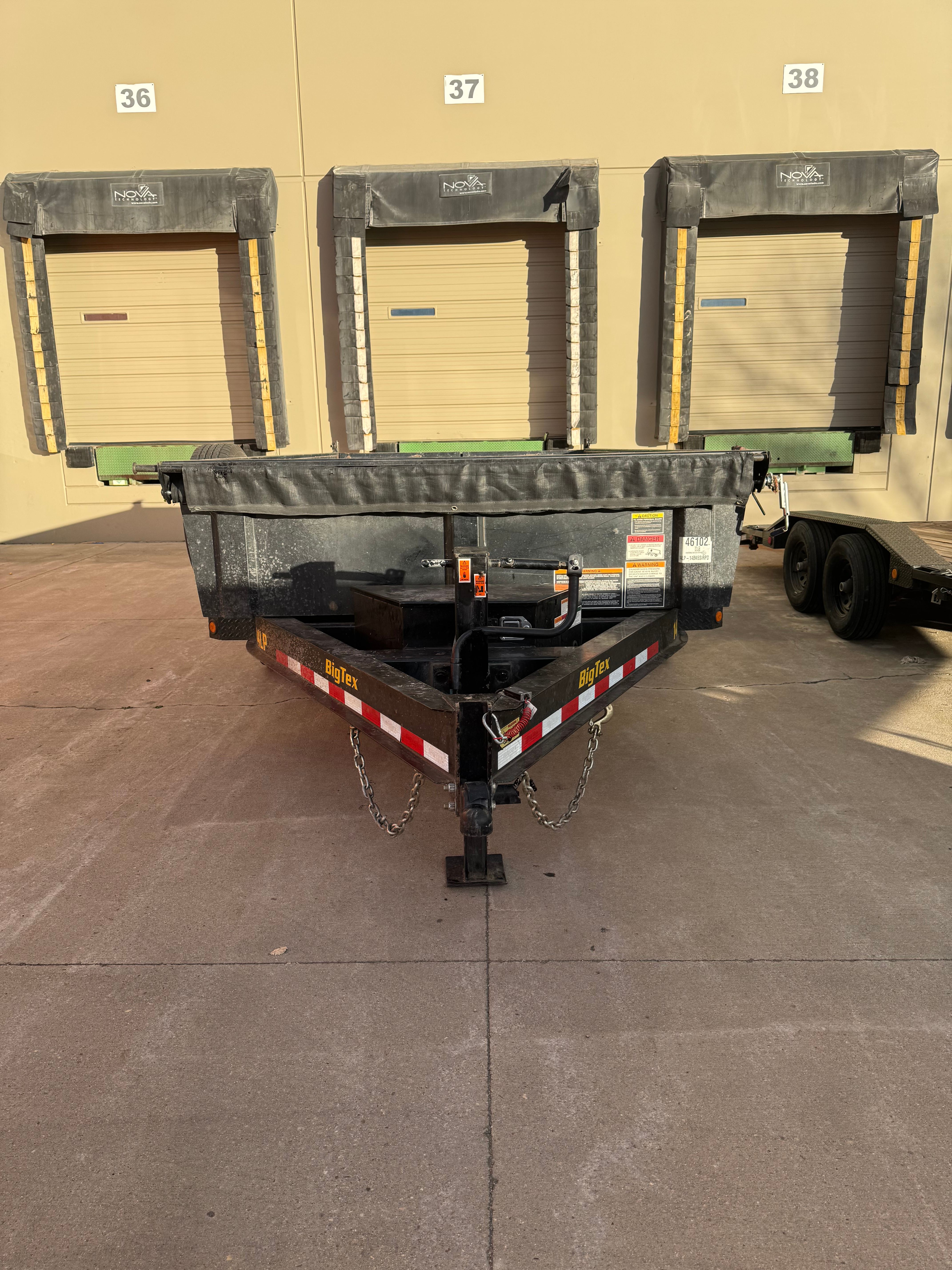 7x14ft Dump Trailer 14k thumbnail view 4 - car hauler trailer rental