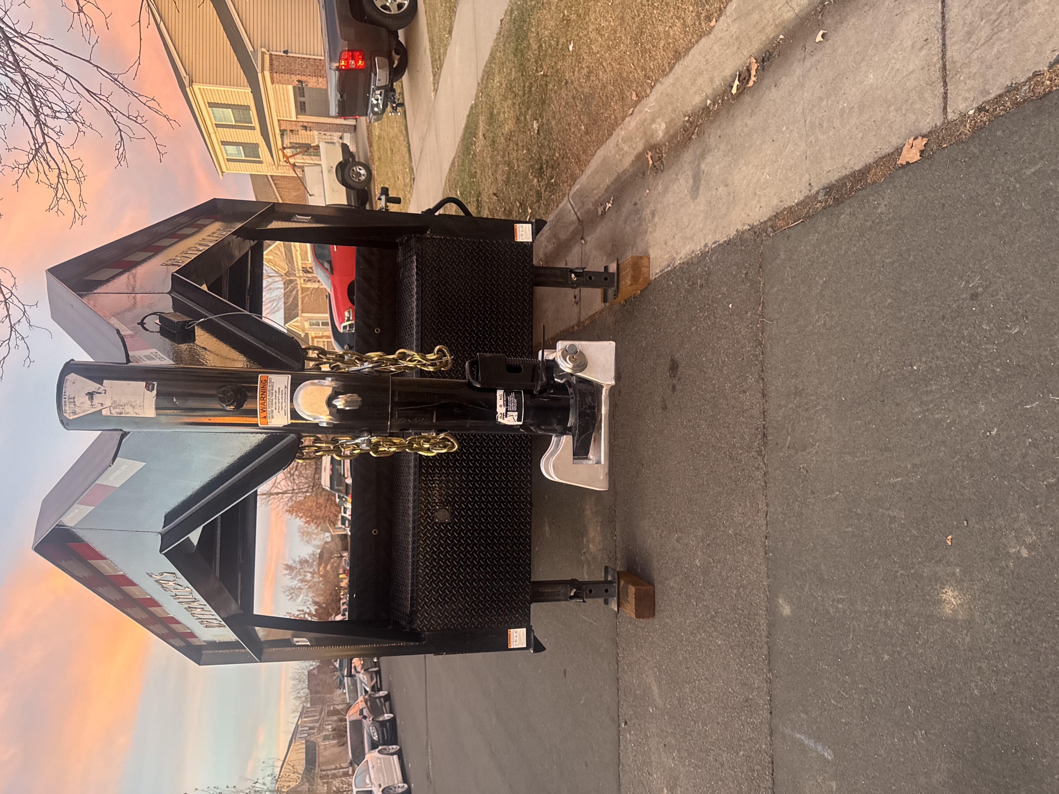 7x14ft Gooseneck Dump Trailer thumbnail view 6 - car hauler trailer rental